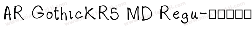 AR GothicKR5 MD Regu字体转换